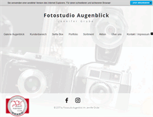 Tablet Screenshot of fotostudio-augenblick.com